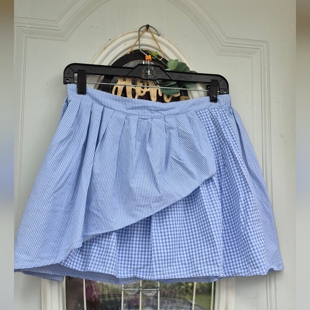 American Eagle Outfitters Asymmetrical Blue Skirt